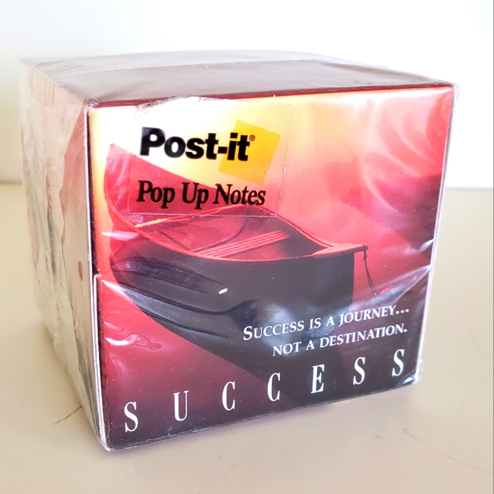 Vintage 1996 Pop Up Post It Notes Success Journey Successories Sealed Winners